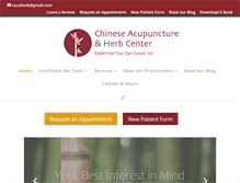 Tablet Screenshot of chineseacupunctureherbcenter.com